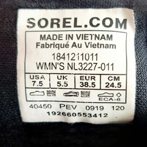 Sorel Kinetic Lace Sneakers, Cool Modern Streetwear, Black & White Size 7.5 - Picture 9 of 16